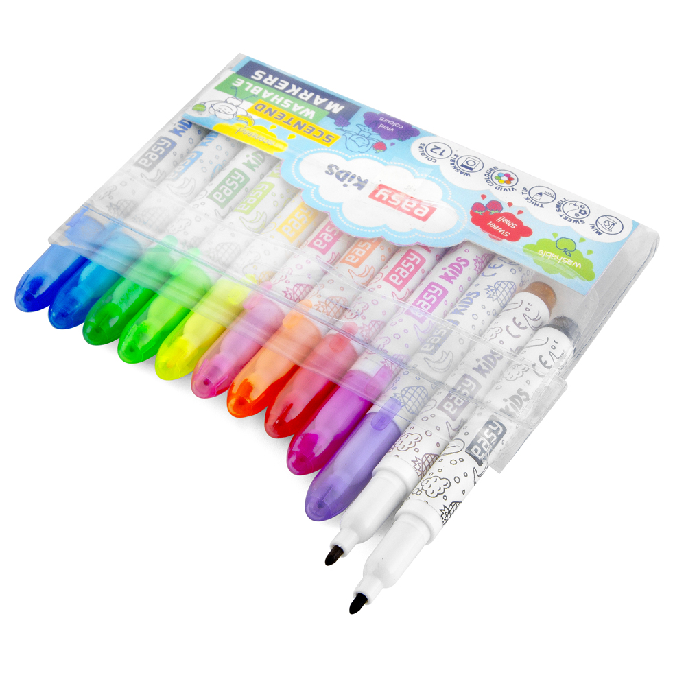 Easy Kids Fixy Mini s vůní 12 barev, vypratelné