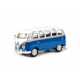 Cararama VW Samba Bus Blue 1:43