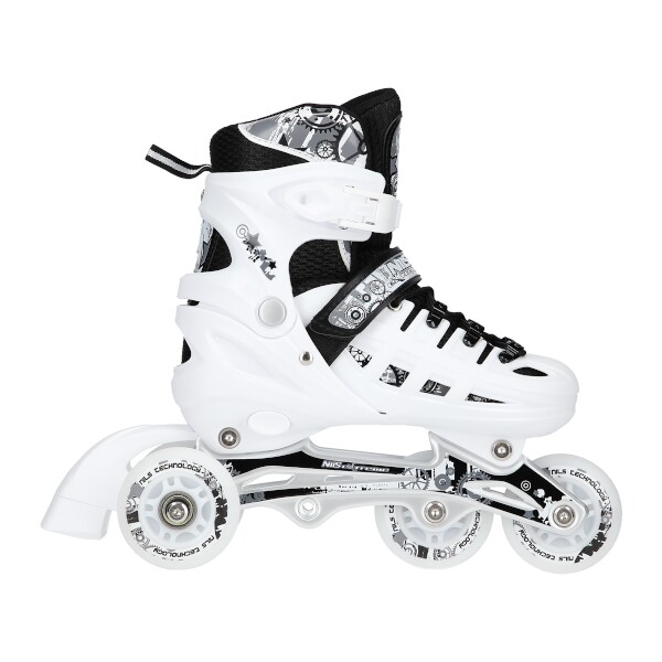 Nils Extreme NH10905 Kolečkové brusle 4v1, bílé, vel.S (31-34)