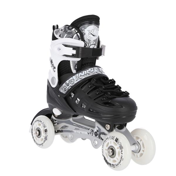 Nils Extreme NH10905 Kolečkové brusle 4v1, černé, vel.S (31-34)