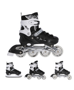 Nils Extreme NH10905 Kolečkové brusle 4v1, černé vel.L (39-42)