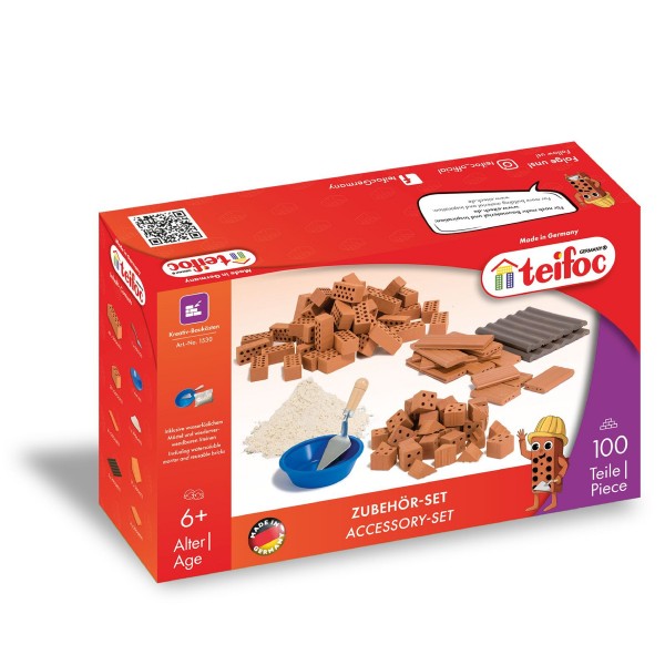 Stavebnice Teifoc Sada cihliček II. 100ks