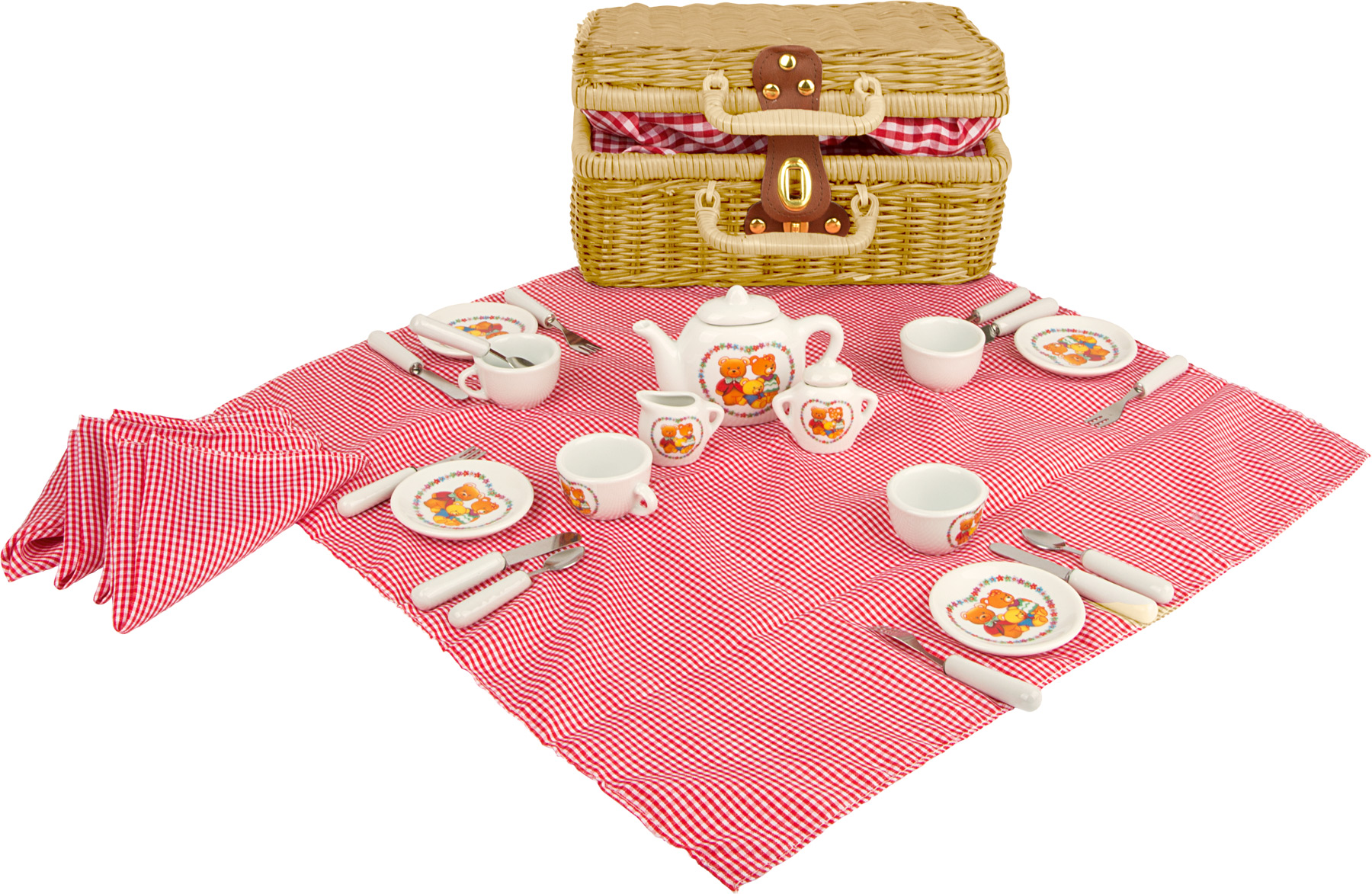 Small Foot Luxusní dětská porcelánová pikniková sada nádobí