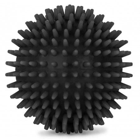 Masážní míč ježek 90 mm, Černý
