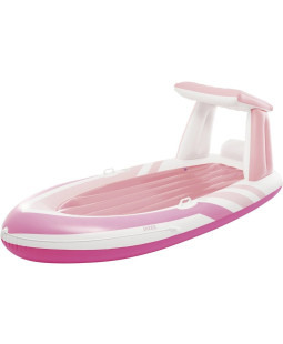 Intex 57804 Nafukovací lehátko PINK PARADISE BOAT FLOAT, 244x119x97cm