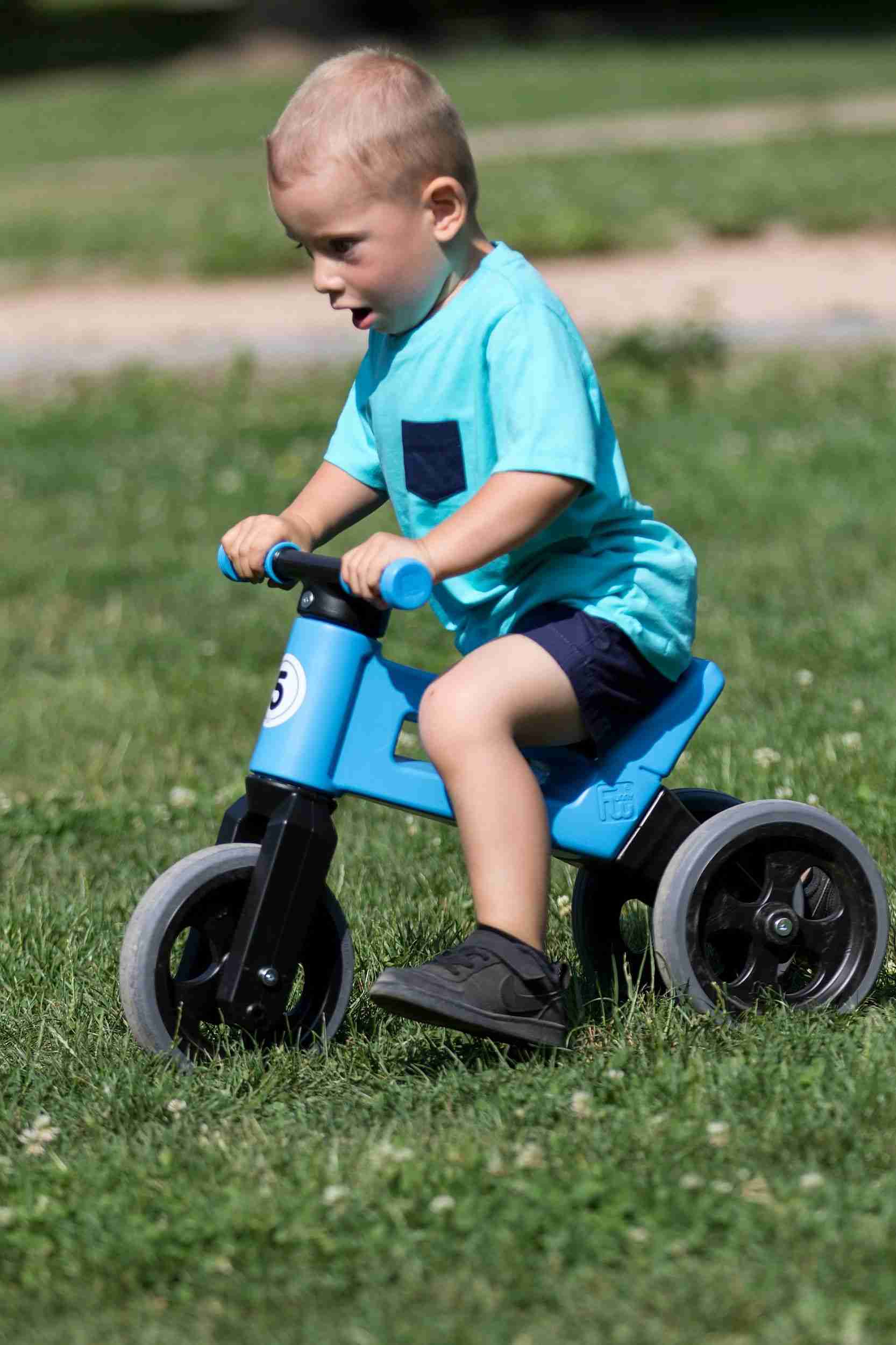 Odrážedlo FUNNY WHEELS Rider Sport modré 2v1