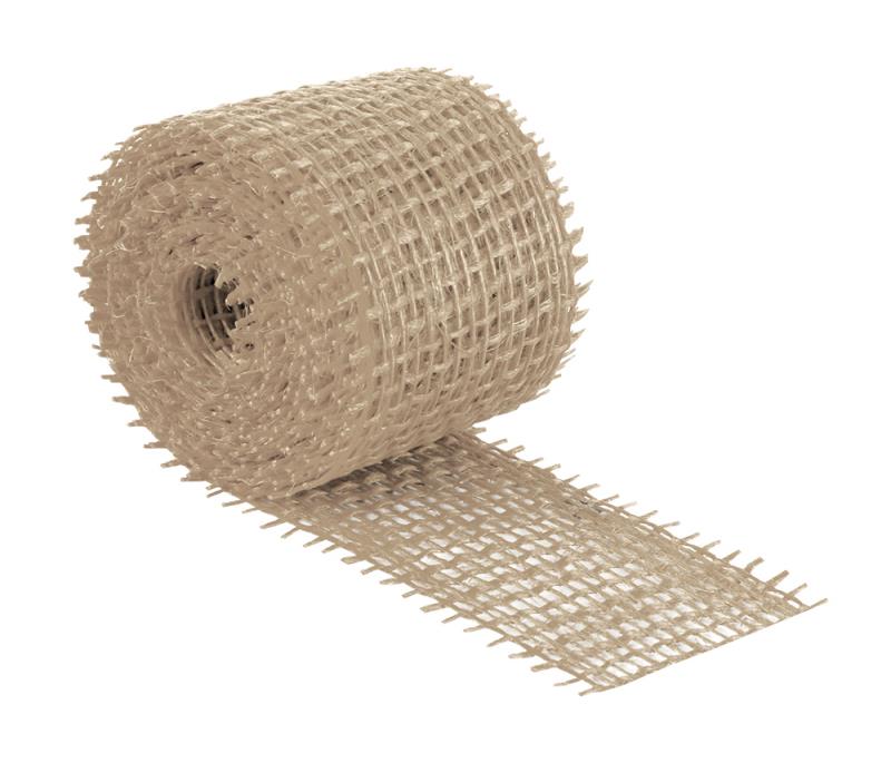 Jutová dekorační stuha přírodní, 3m