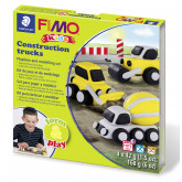 FIMO sada kids Form & Play Stavební auta, 4 x 42g