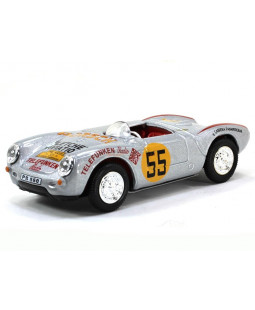 Cararama Porsche 550A Racing Silver 1:43