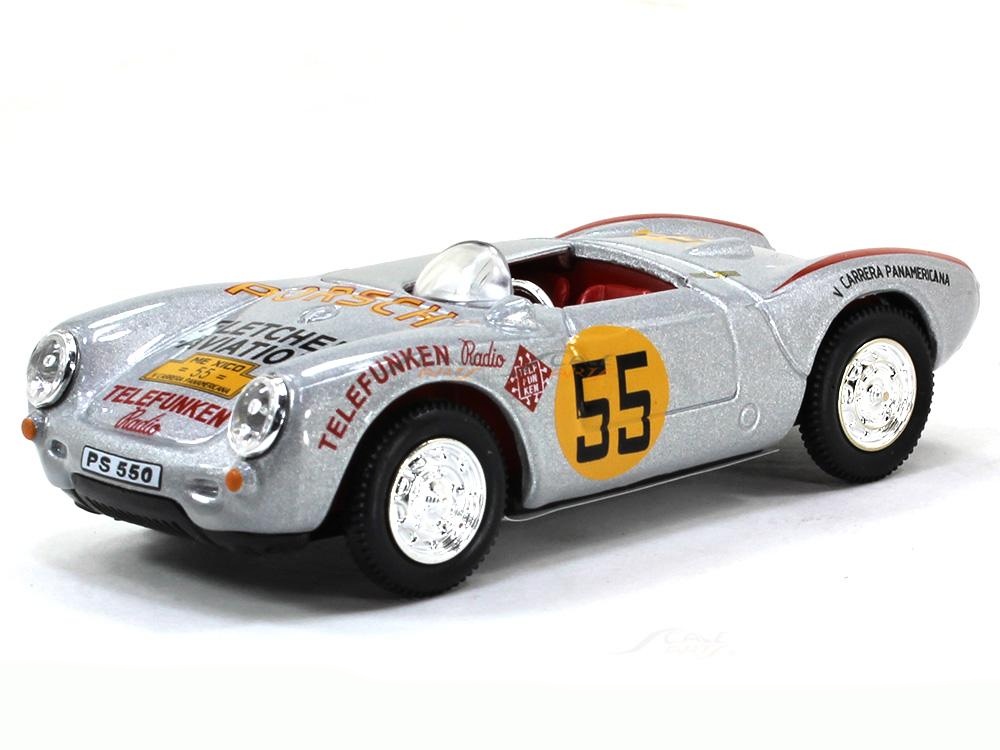 Cararama Porsche 550A Racing Silver 1:43