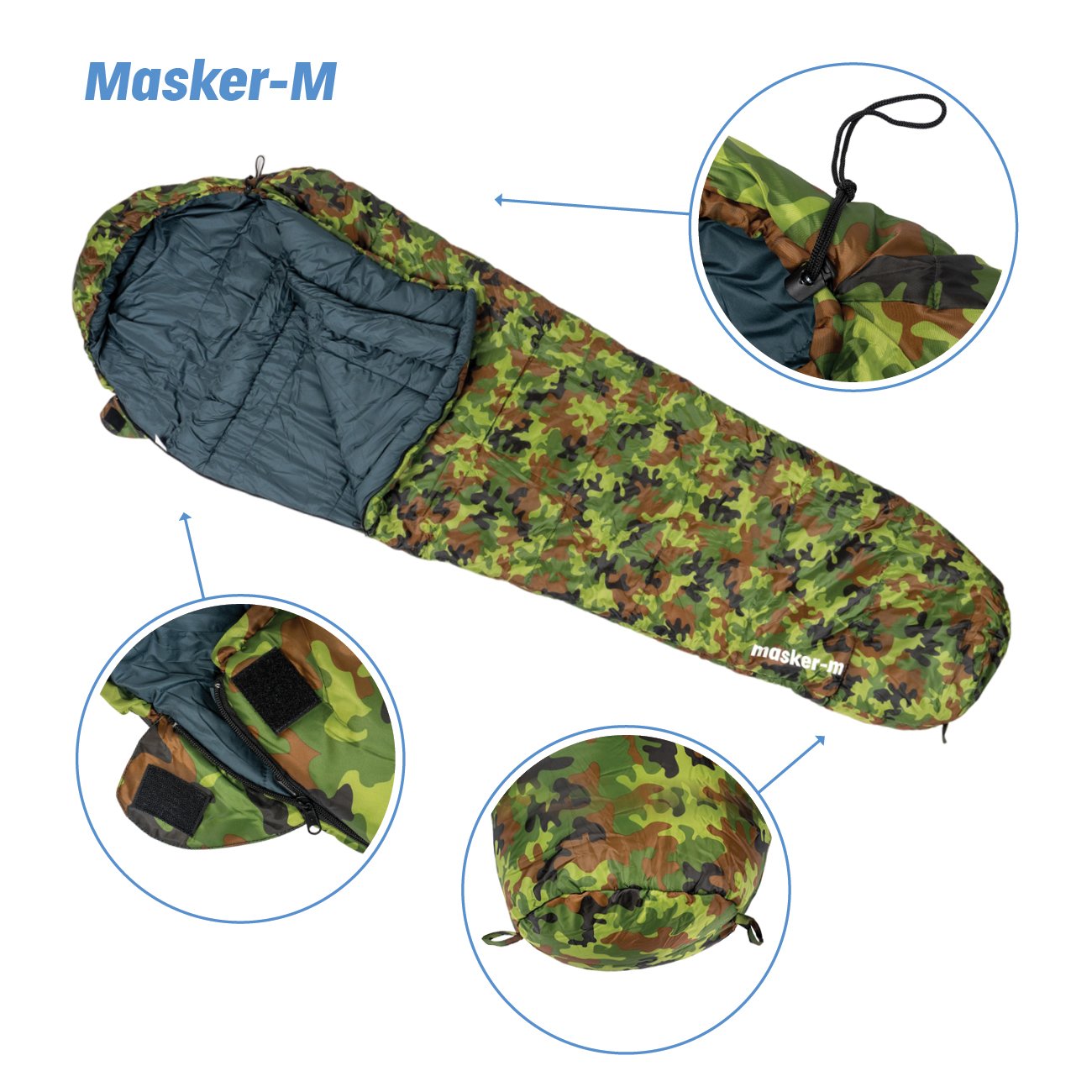 Acra spací pytel Masker-M maskáčový - mumie