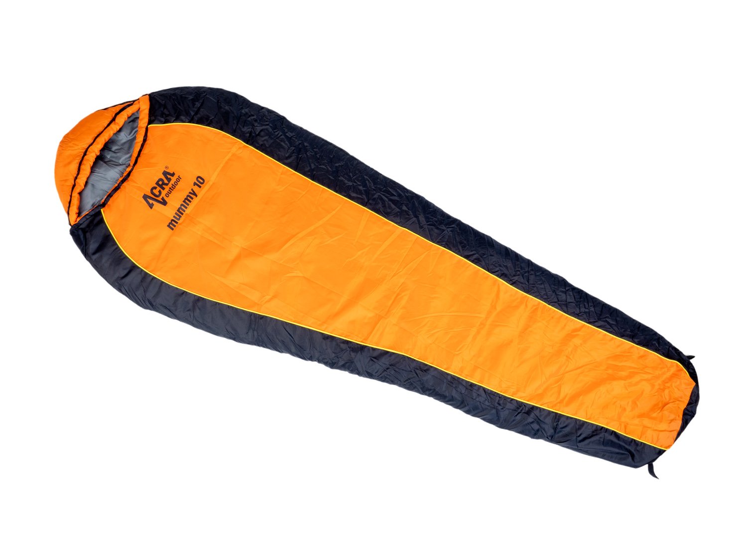 Acra spací pytel Mummy 10, oranžový, 220 cm
