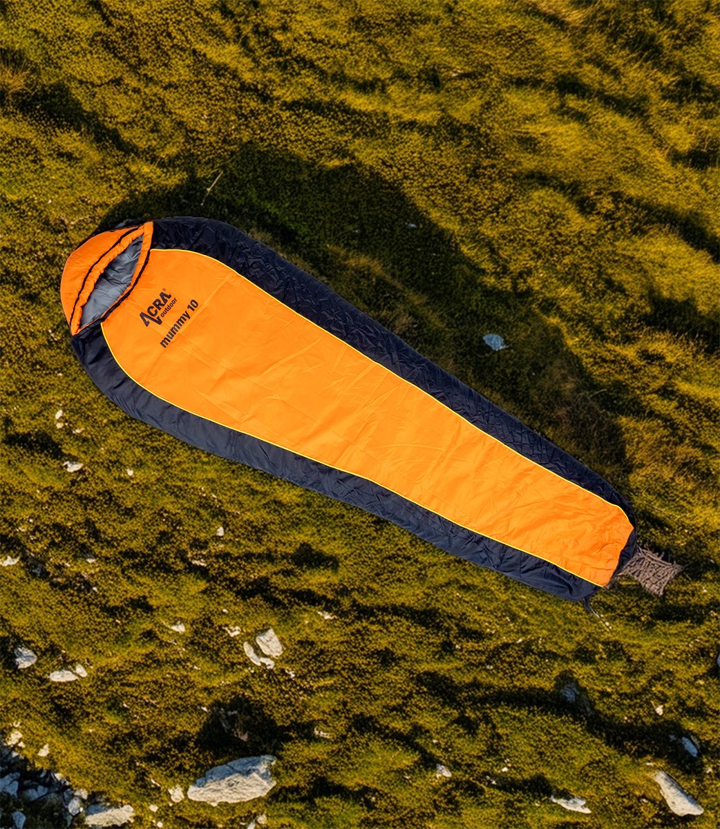 Acra spací pytel Mummy 10, oranžový, 220 cm