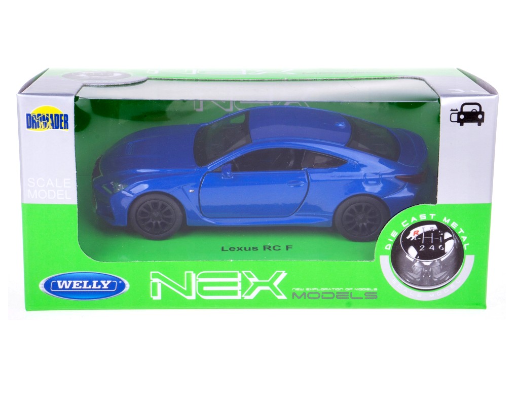 Welly Lexus RC F modrý, 1:34-39