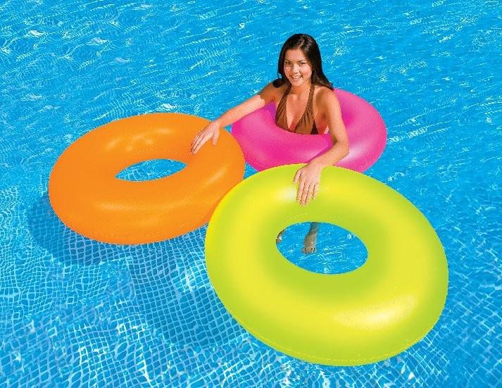 Kruh plavací INTEX 59262, 91cm, Žlutý