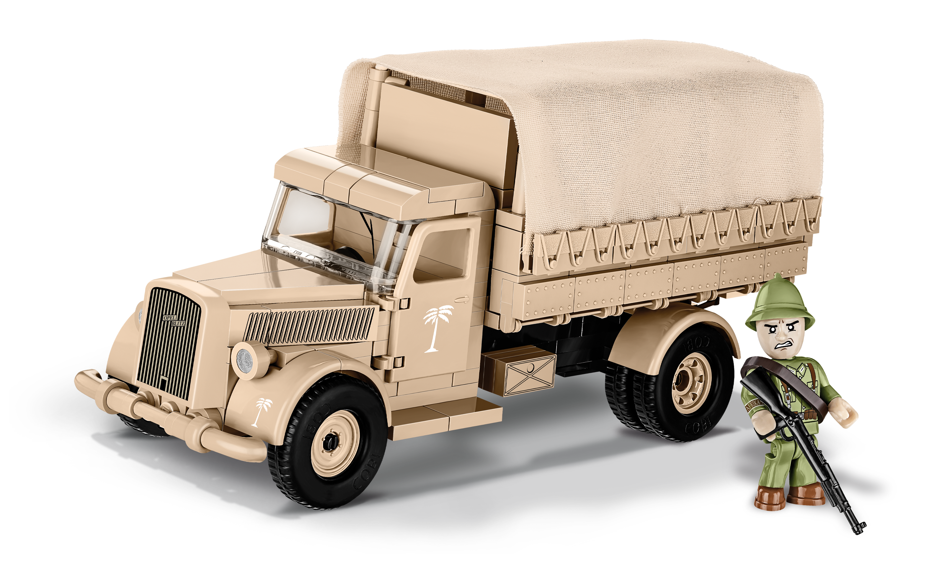 COBI 2254 World War II Nákladní vozidlo Opel BLITZ 3600, 272 kostek