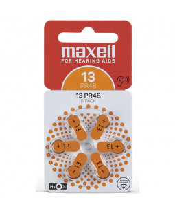 Maxel AZ13/PR48 ZINK AIR baterie pro naslouchadla, 6ks