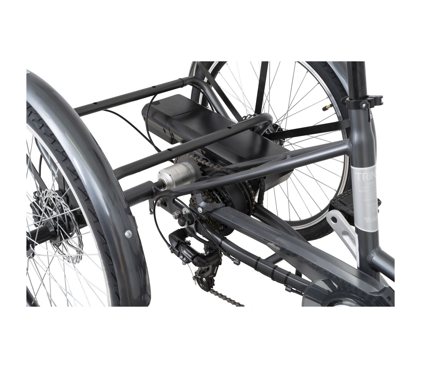 LIBERTY TRINITY Elektro trojkolka 24" 6spd Disk s diferenciálem, rám 18", černá