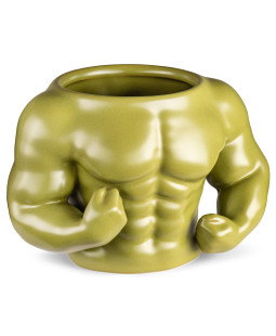 Gadget Master Hrnek se svaly, zelený 350 ml.