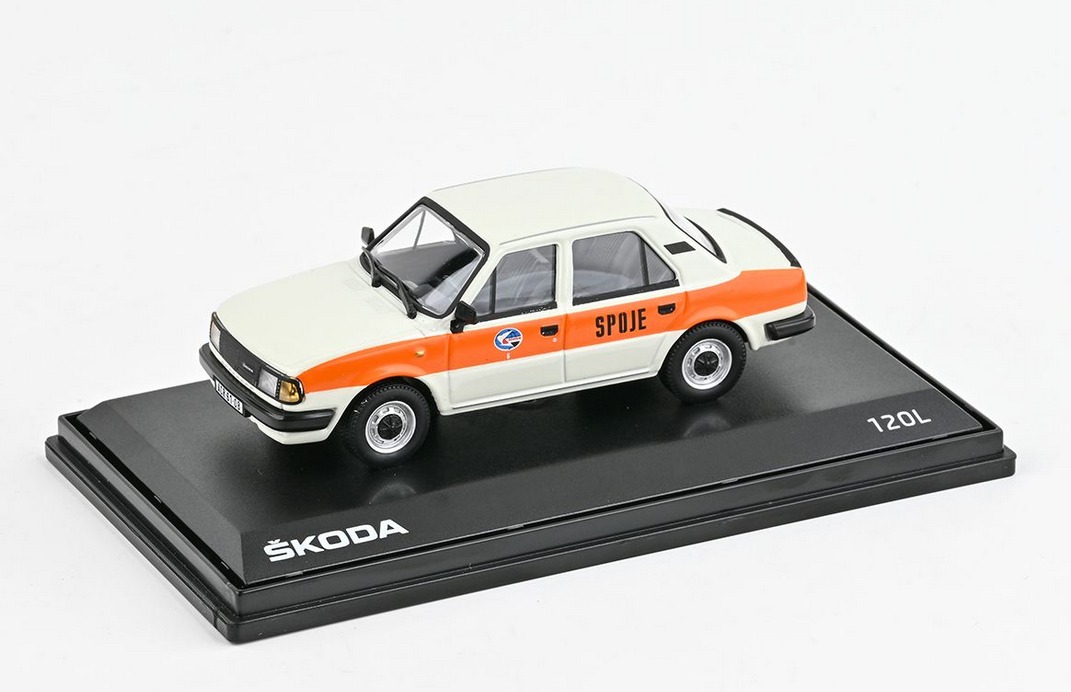 Abrex Škoda 120L (1984) Bílá Spoje,1:43