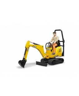 Bruder 62002 Žlutý mikro BAGR JCB 8010 CTS s figurkou