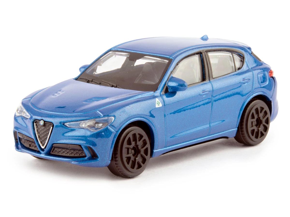 Bburago Street Fire Collezione Alfa Romeo Stelvio, modrá 1:43