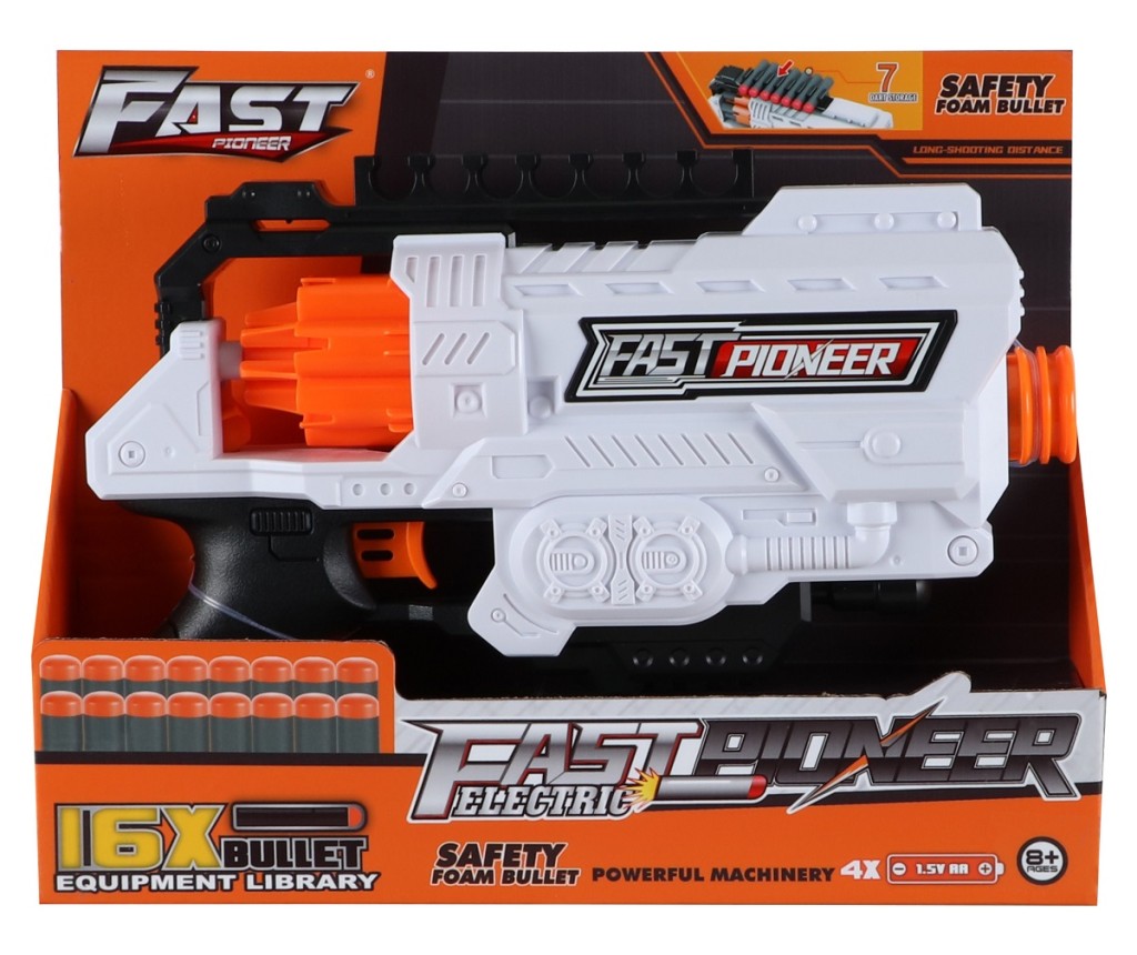 Blaster Fast mini bateriový, 16 ks nábojů