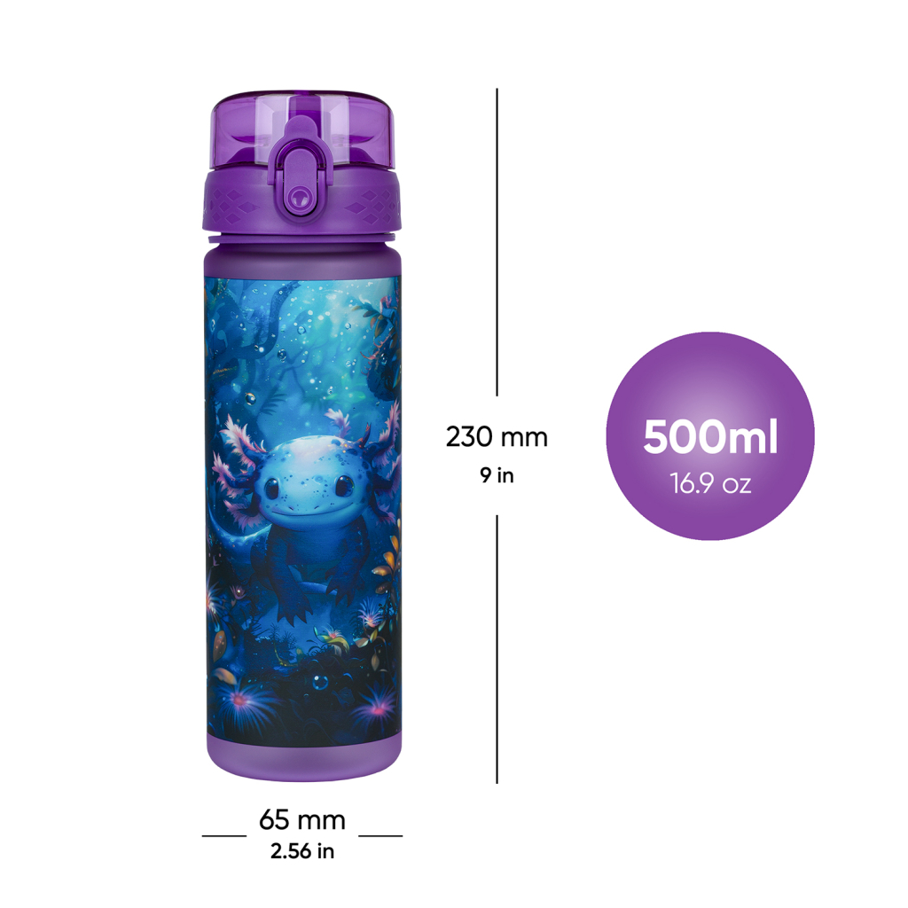 BAAGL Tritanová láhev na pití Axolotl, 500 ml