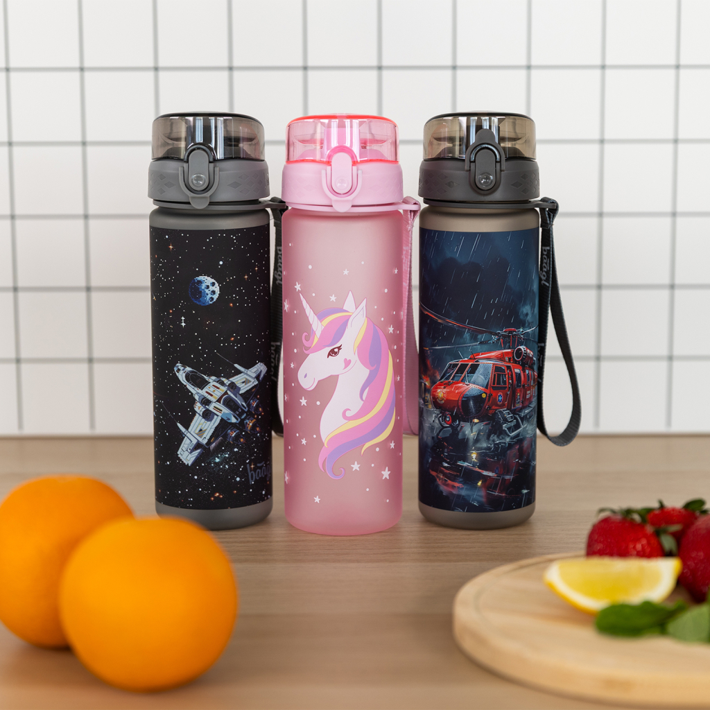 BAAGL Tritanová láhev na pití Pixel Space 500 ml