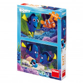 Dino Toys Puzzle Hledá se Dory, 2x77 dílků