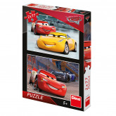 Dino Toys Puzzle set Cars Závodníci, 2x77 dílků