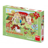 Dino Toys Maxi puzzle Zvířátka na statku - 100XL dílků