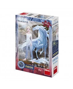 Dino Toys Maxi puzzle Frozen II. NEON - 100XL dílků