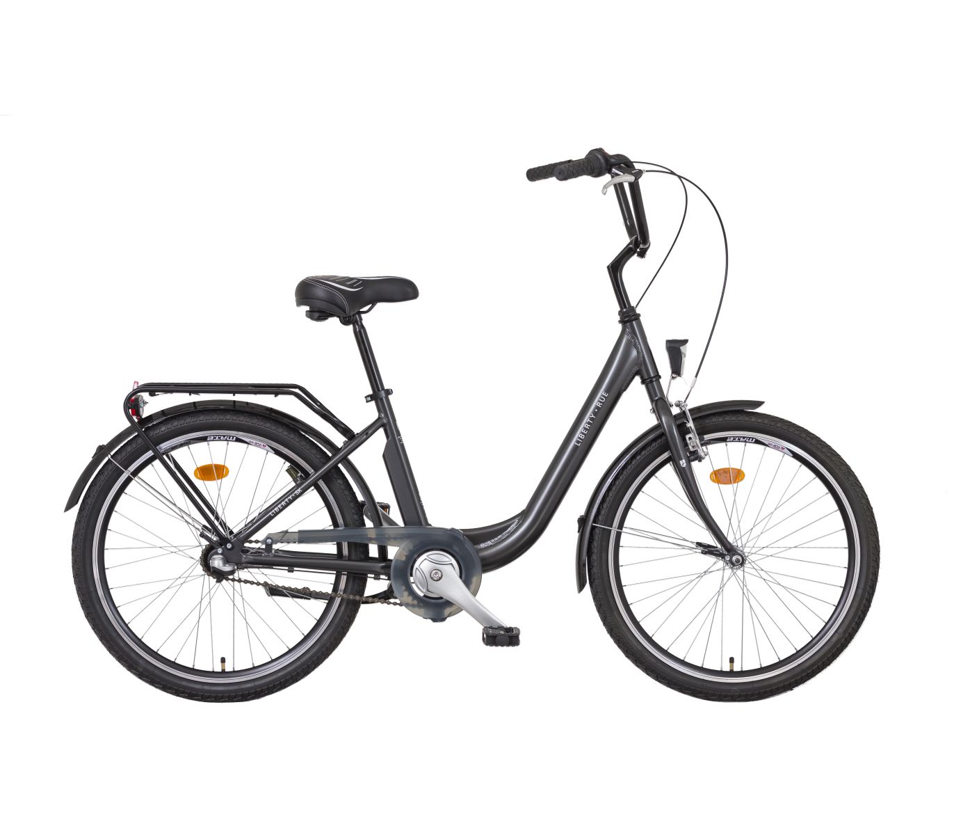 LIBERTY Městské kolo Rue 3spd 24" 2026 antracitové
