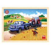 Dino Toys Dřevěné puzzle Tatra Tahač, 20 dílků