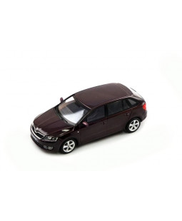 Škoda Rapid Spaceback (2013) Rosso Brunello Metalíza 1:43