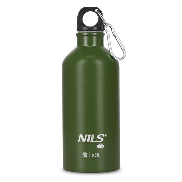 NILS Camp NC3801 Nerezová turistická láhev, zelená 550 ml