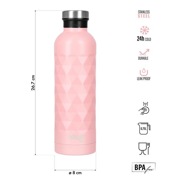 Termoláhev NILS Camp NC3805 růžová 750 ml