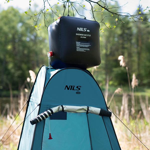 NILS Camp NC1706 Skládací převlékací, sprchovací kabina, tyrkysová