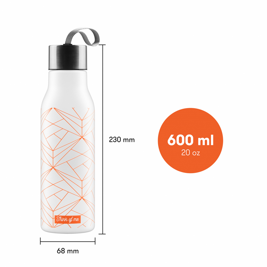 Baagl Plastová láhev Think of Me, 600 ml