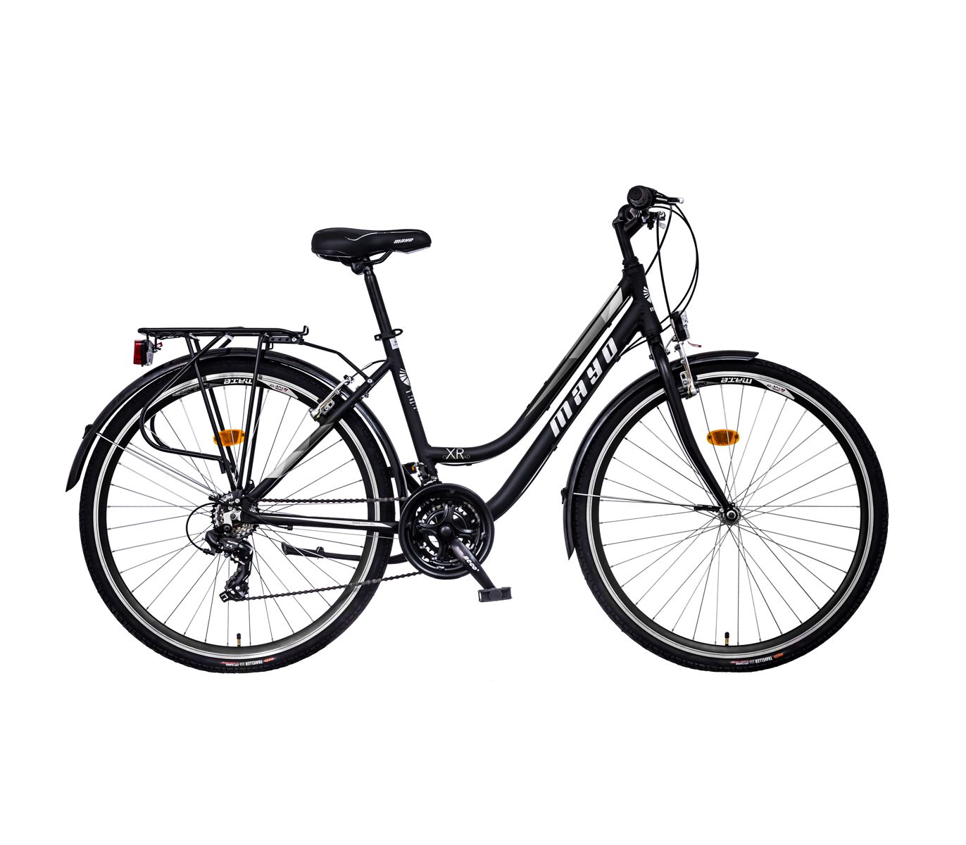 Mayo XR Fit Trek Low Dámské trekové kolo, černo-šedé