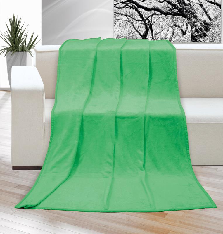 Bellatex Přikrývka Korall micro jednolůžko Sv.zelená - 150x200 cm