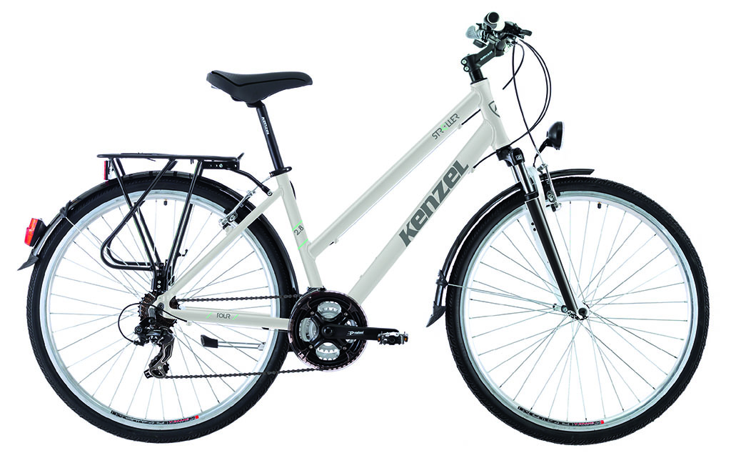 Kenzel Dámské trekové kolo Stroller TR woman 2026 bílo-šedé (rám. 44)