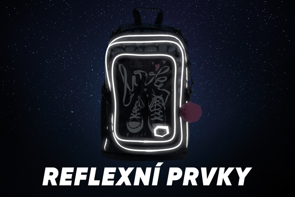 BAAGL Školní batoh Cubic Tenisky