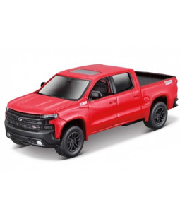 Maisto Chevrolet Silverado Z71 2019, Červené 1:52