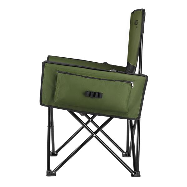 Skládací turistická židle NILS Camp NC3703 zelená, nostnost 120 kg