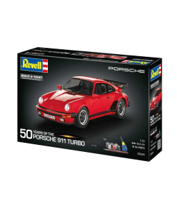 Revell Gift-Set auto 05634 Porsche 911 Turbo (50th Anniversary) 1:24