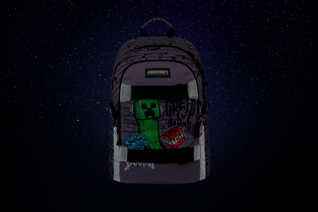 BAAGL SET 3 Skate Minecraft TNT: Batoh, Etue, Sáček