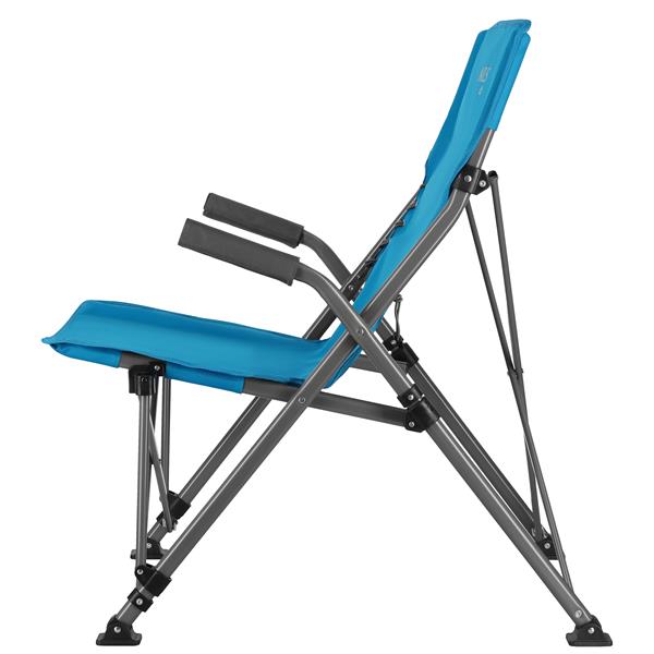 Turistické skládací křeslo NILS Camp NC3704 modré, nostnost 120 kg