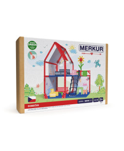 Merkur Domeček pro panenky, 34x39x25 cm, 354 dílků